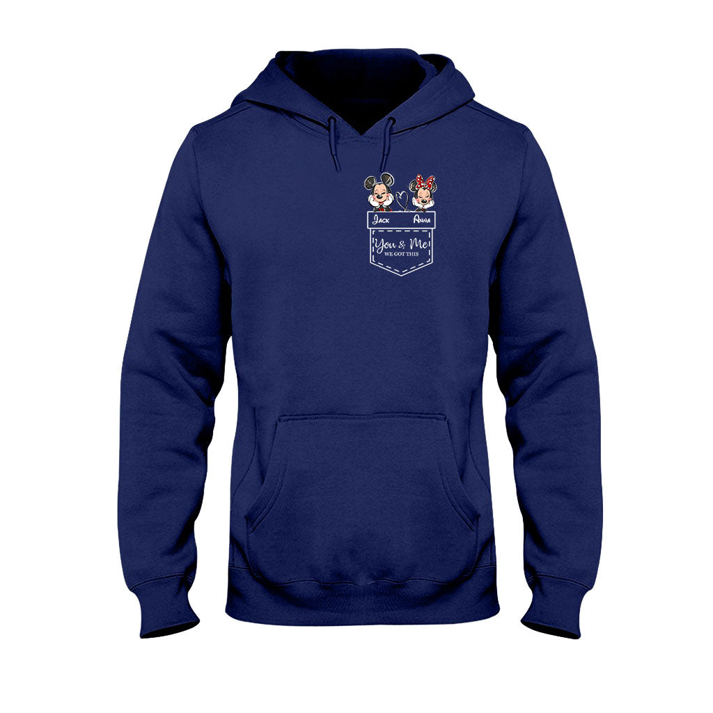 Personalized Mickey & Minnie T-shirt Hoodie Custom Couple Gift T-shirt & Hoodie GradoCreations