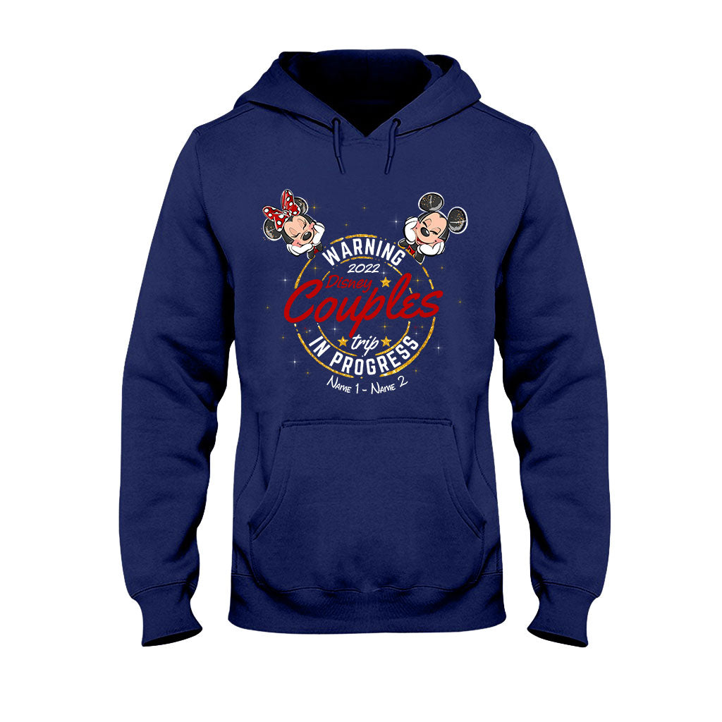 Personalized Disney Couples Trip T-shirt & Hoodie with Names T-shirt & Hoodie GradoCreations