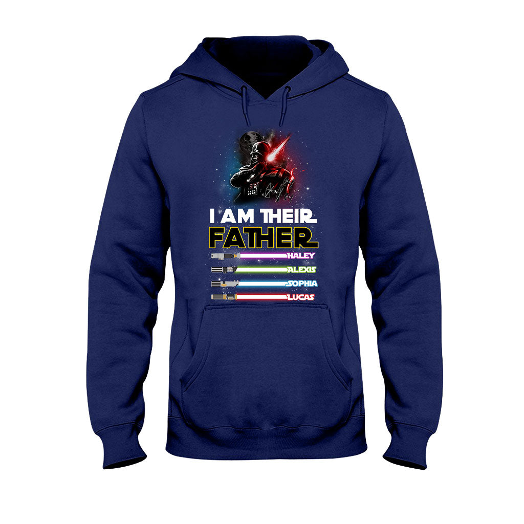 Personalized Father T-shirt & Hoodie with Custom Names | Father's Day Gift T-shirt & Hoodie GradoCreations
