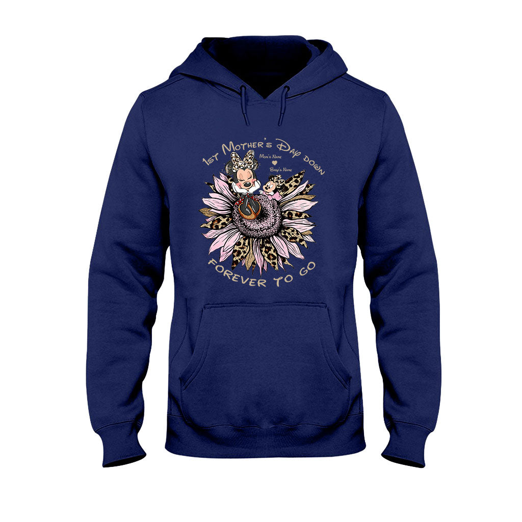 Personalized 1st Mother's Day T-Shirt & Hoodie with Names T-shirt & Hoodie GradoCreations