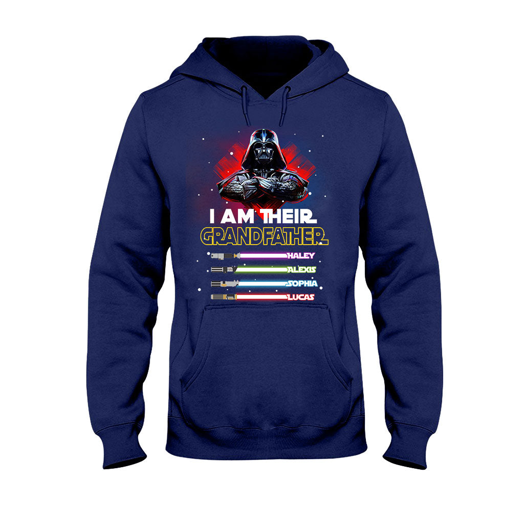 Personalized Grandfather T-shirt & Hoodie with Custom Names T-shirt & Hoodie GradoCreations