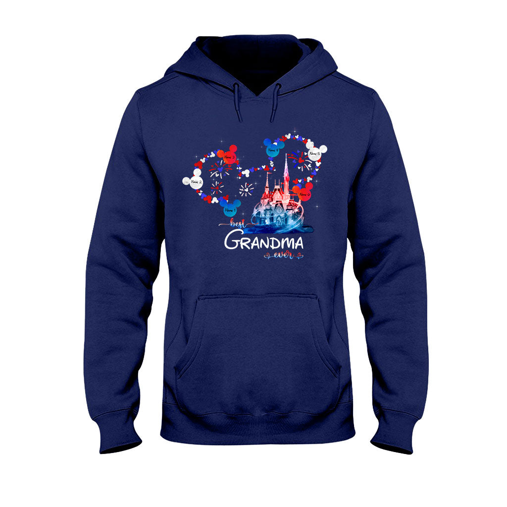 Personalized Best Grandma Ever T-shirt & Hoodie for Independence Day Gift T-shirt & Hoodie GradoCreations
