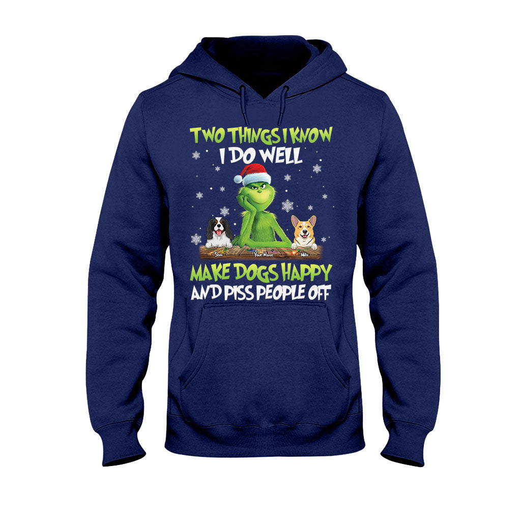 Personalized Grinch Christmas T-Shirt & Hoodie Gift for Dog Lovers T-shirt & Hoodie GradoCreations