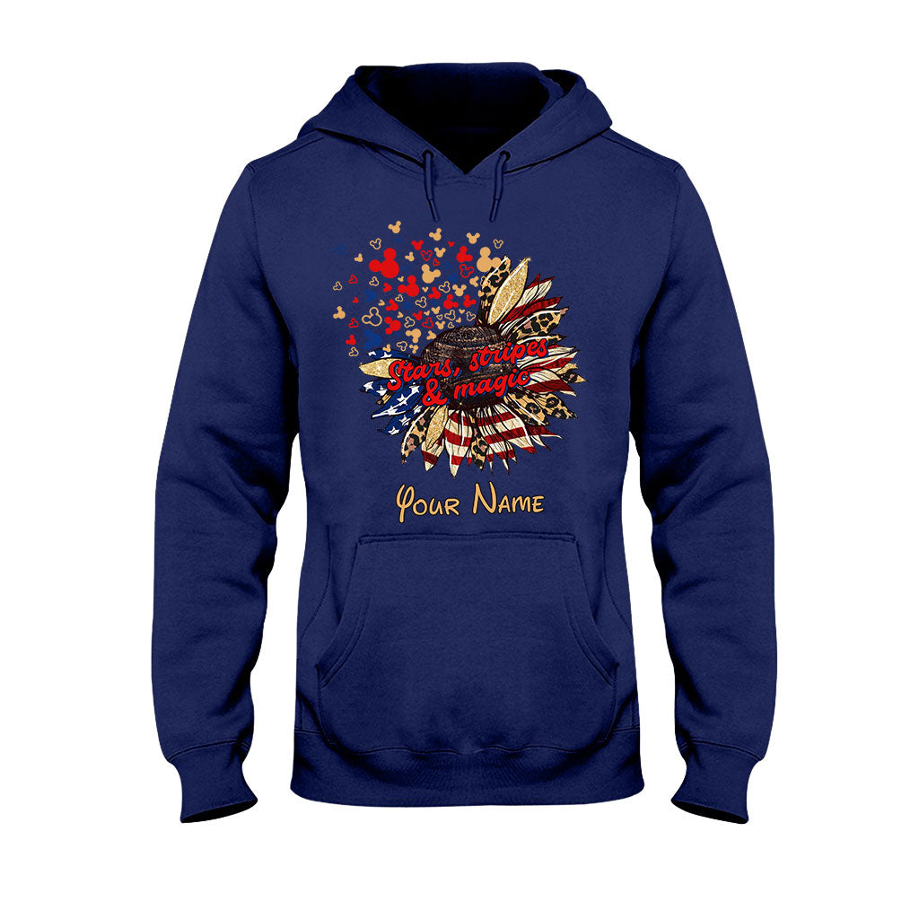 Personalized Independence Day T-Shirt & Hoodie with American Flag Design T-shirt & Hoodie GradoCreations