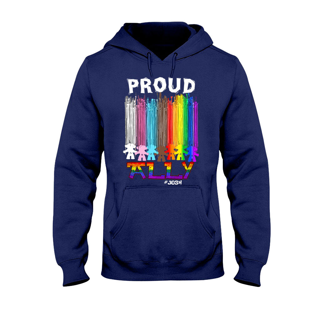Personalized Proud Ally LGBT T-shirt & Hoodie for Everyone T-shirt & Hoodie GradoCreations