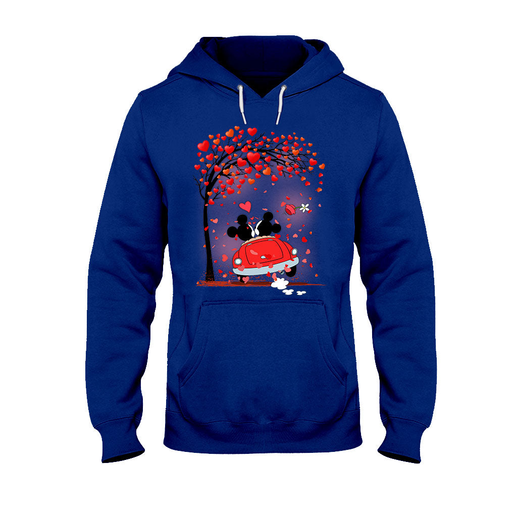 Personalized Couple T-Shirt & Hoodie with Heart Design for Valentine’s Day T-shirt & Hoodie GradoCreations