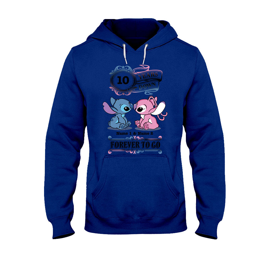 Personalized Couple T-shirt and Hoodie Custom Names Forever To Go Gift T-shirt & Hoodie GradoCreations