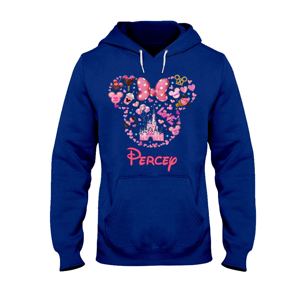 Personalized Christmas Mouse T-shirt & Hoodie Custom Name Gift T-shirt & Hoodie GradoCreations