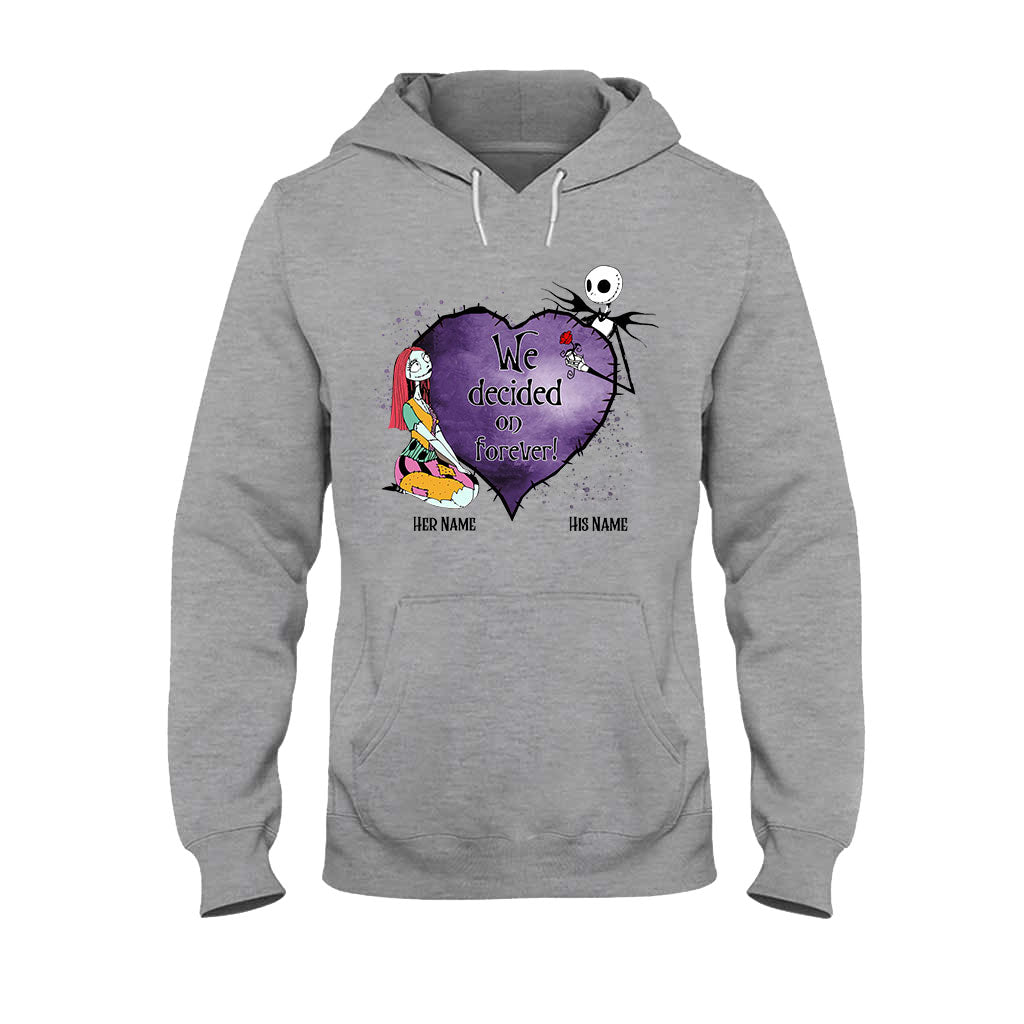 Personalized Couple T-Shirt & Hoodie Custom Names Gift T-shirt & Hoodie GradoCreations