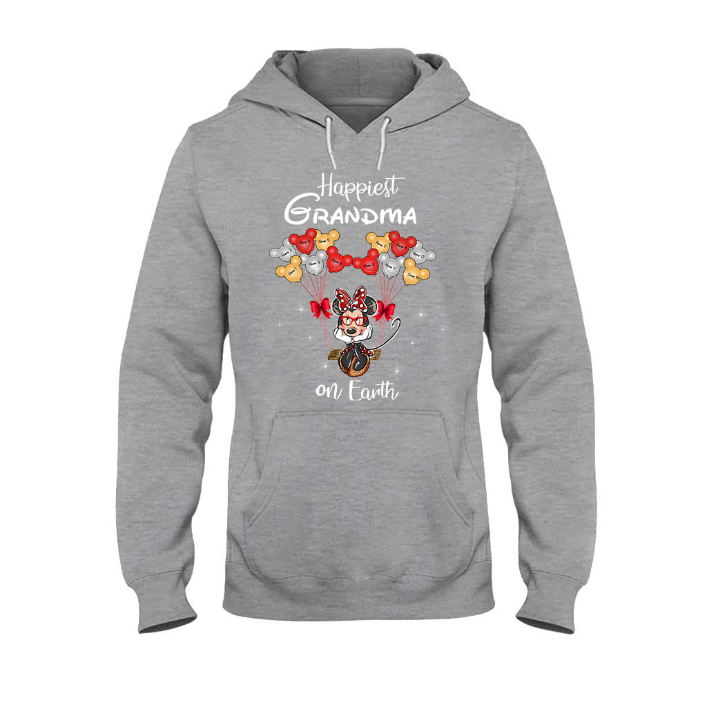 Personalized Grandma T-Shirt & Hoodie with Happiest Grandma Design T-shirt & Hoodie GradoCreations