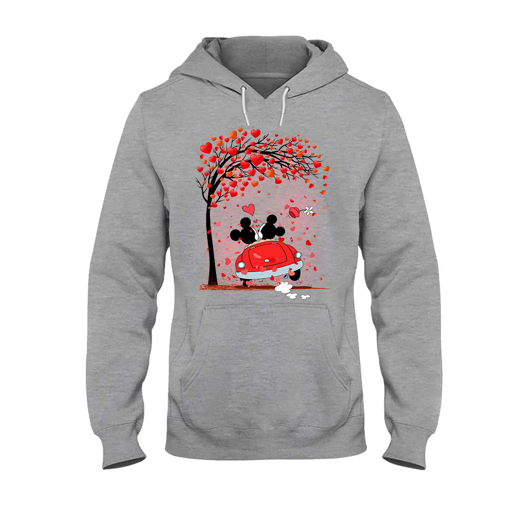 Personalized Couple T-Shirt & Hoodie with Heart Design for Valentine’s Day T-shirt & Hoodie GradoCreations