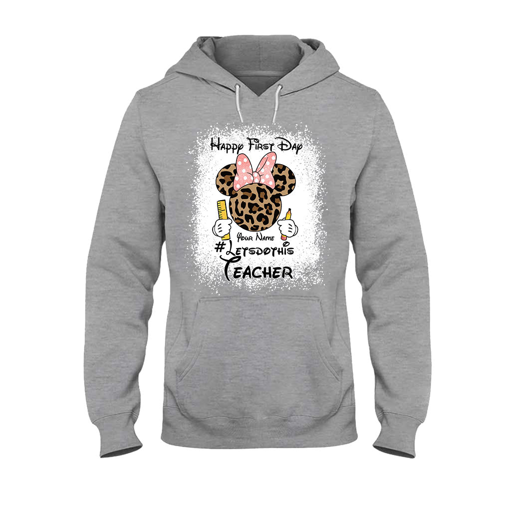 Personalized Teacher T-shirt & Hoodie Happy First Day Gift T-shirt & Hoodie GradoCreations