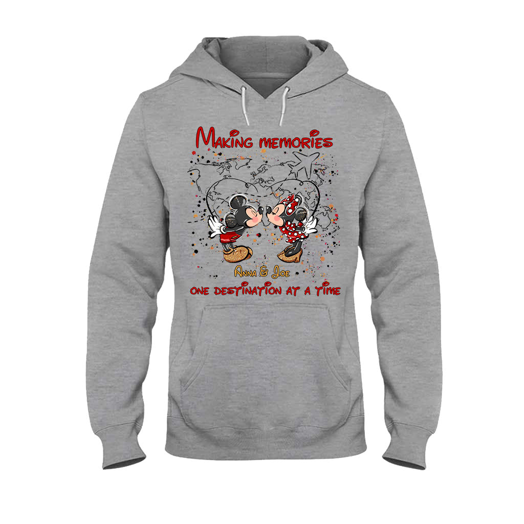 Personalized Mickey Mouse T-Shirt & Hoodie with Custom Names for Couples T-shirt & Hoodie GradoCreations