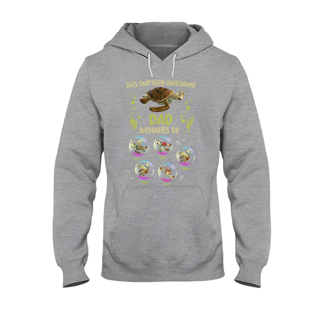 Personalized Turtley Awesome Dad T-shirt & Hoodie Gift T-shirt & Hoodie GradoCreations