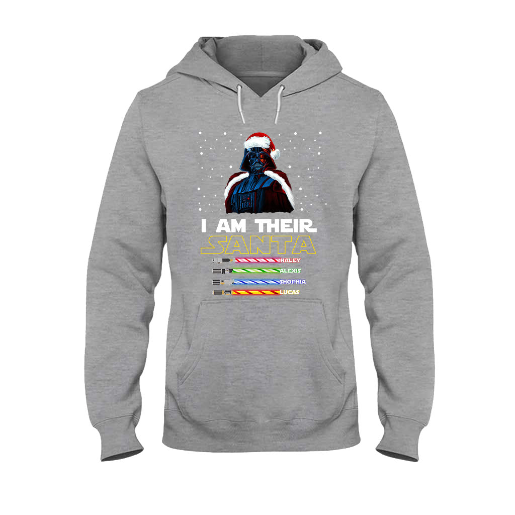 Personalized Christmas T-Shirt & Hoodie Gift for Dad - I Am Their Santa T-shirt & Hoodie GradoCreations