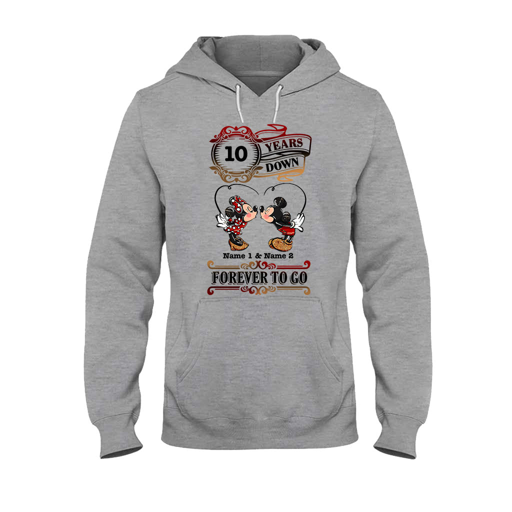 Personalized Couple T-shirt and Hoodie Custom Names Forever to Go Gift T-shirt & Hoodie GradoCreations