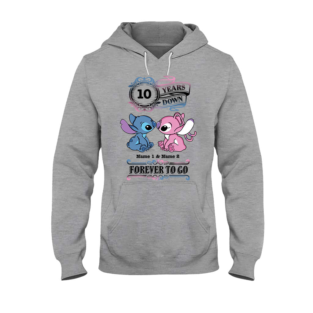 Personalized Couple T-shirt and Hoodie Custom Names Forever To Go Gift T-shirt & Hoodie GradoCreations