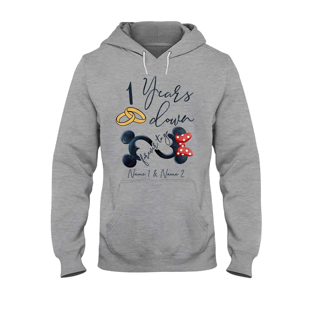 Personalized Couple Mouse T-shirt & Hoodie Custom Names Gift T-shirt & Hoodie GradoCreations