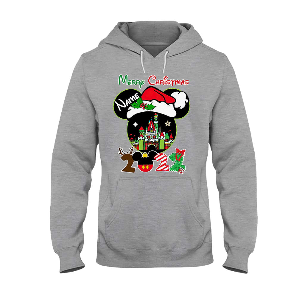 Personalized Christmas Mouse T-shirt & Hoodie Custom Name Gift T-shirt & Hoodie GradoCreations