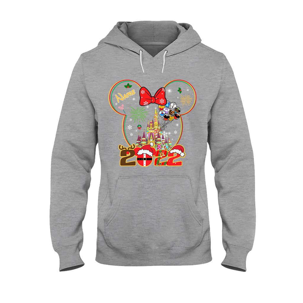 Personalized Christmas Mouse T-shirt & Hoodie for Kids - Custom Name Gift T-shirt & Hoodie GradoCreations