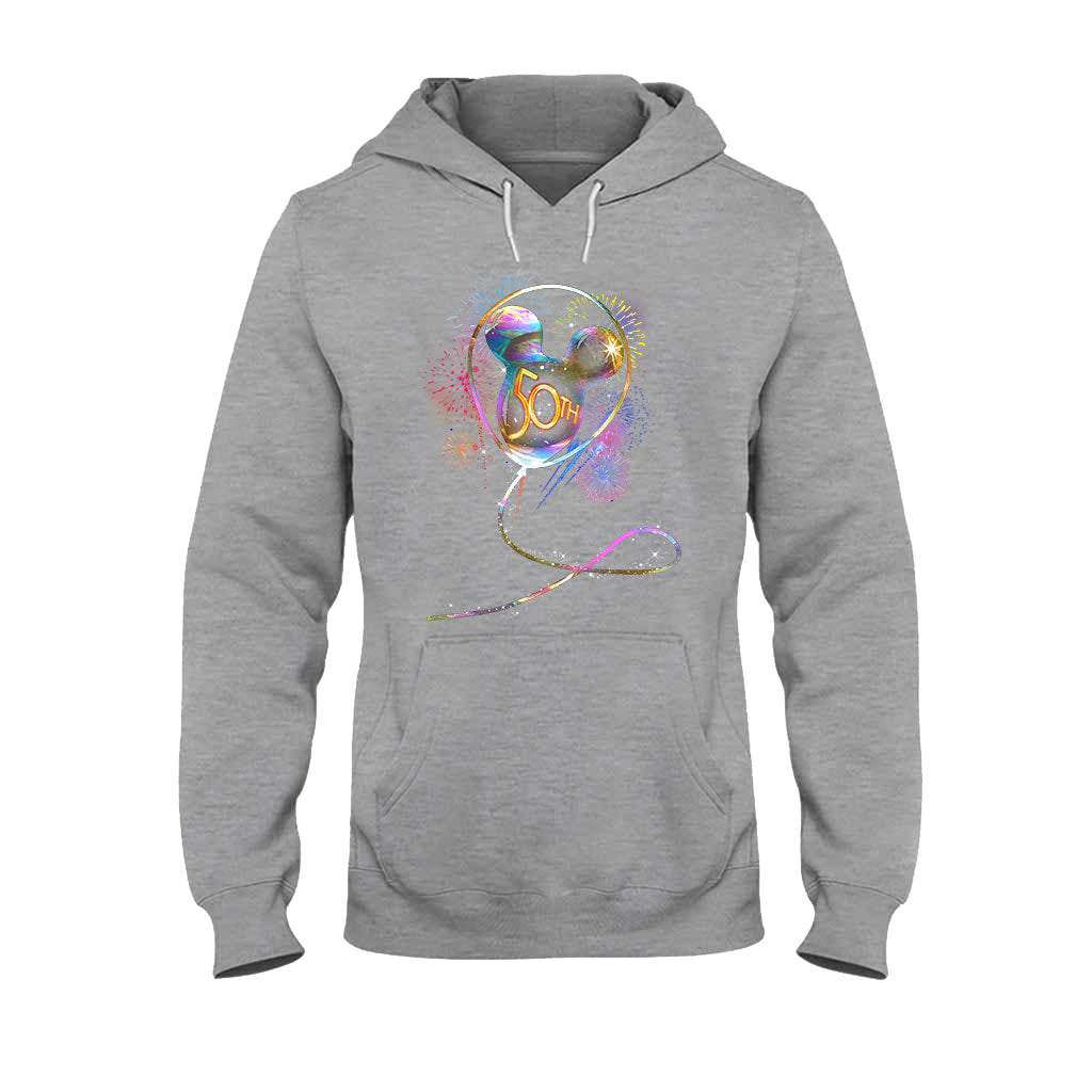 Personalized 50th Birthday Mouse Ear Balloon T-shirt & Hoodie T-shirt & Hoodie GradoCreations