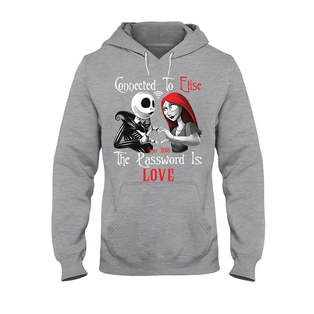 Personalized Couple T-Shirt & Hoodie with Custom Name Gift T-shirt & Hoodie GradoCreations