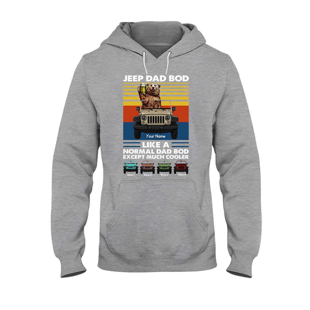 Personalized Jeep Dad Bod T-shirt & Hoodie Custom Name Gift T-shirt & Hoodie GradoCreations