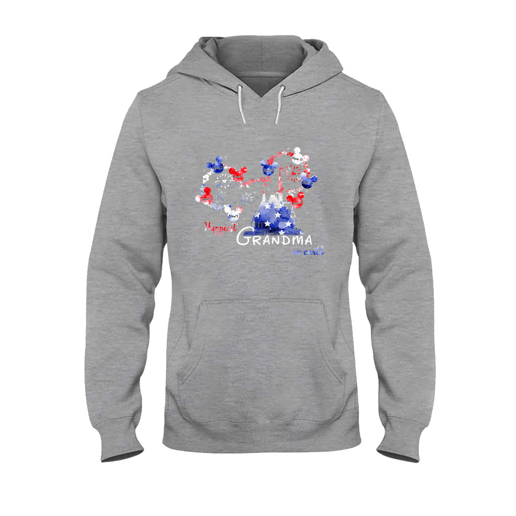Personalized Happiest Grandma Independence Day T-shirt & Hoodie Gift T-shirt & Hoodie GradoCreations