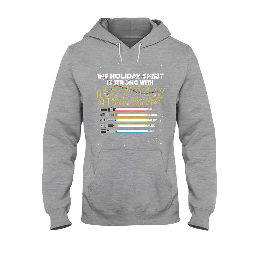 Personalized Christmas Family T-Shirt with Holiday Spirit Design T-shirt & Hoodie GradoCreations