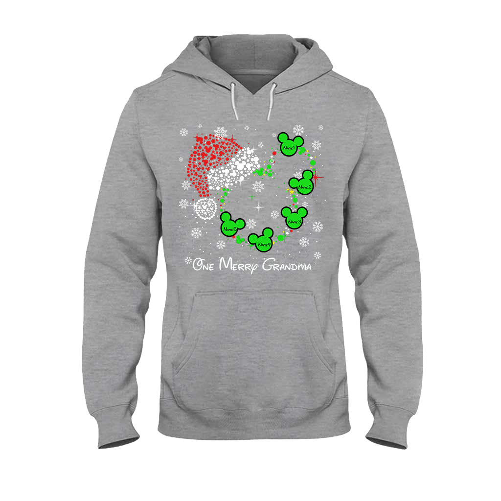 Personalized Christmas T-Shirt & Hoodie for Grandma | Custom Names T-shirt & Hoodie GradoCreations