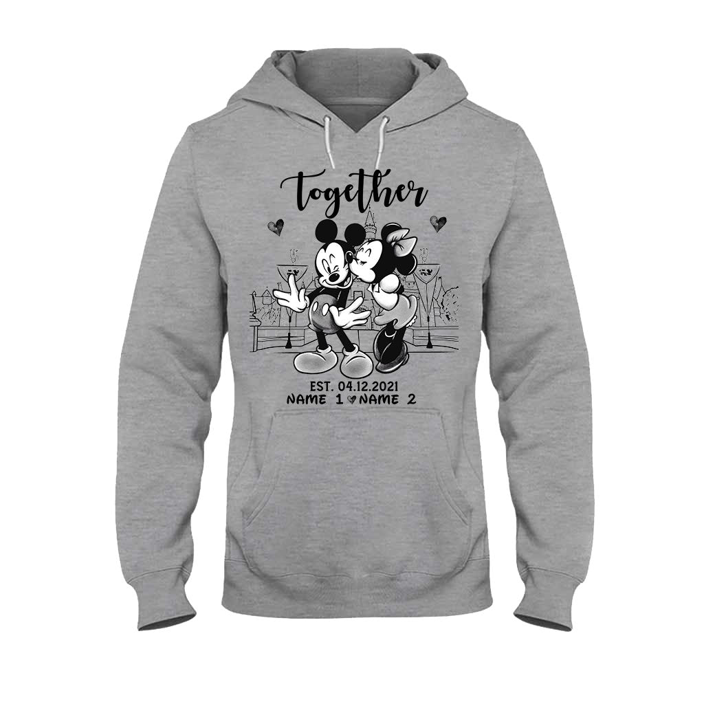 Personalized Couple Mouse T-shirt & Hoodie Gift for Anniversary T-shirt & Hoodie GradoCreations