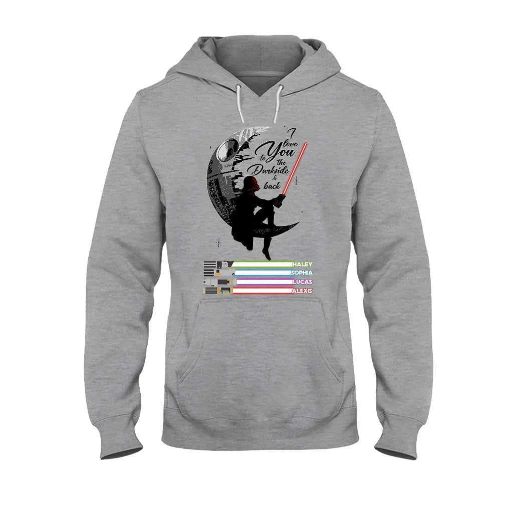 Personalized Father's Day T-shirt & Hoodie I Love You to the Darkside Gift T-shirt & Hoodie GradoCreations