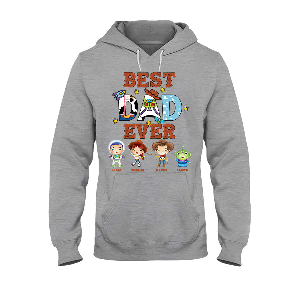 Personalized Best Dad Ever T-shirt and Hoodie Gift for Father's Day T-shirt & Hoodie GradoCreations