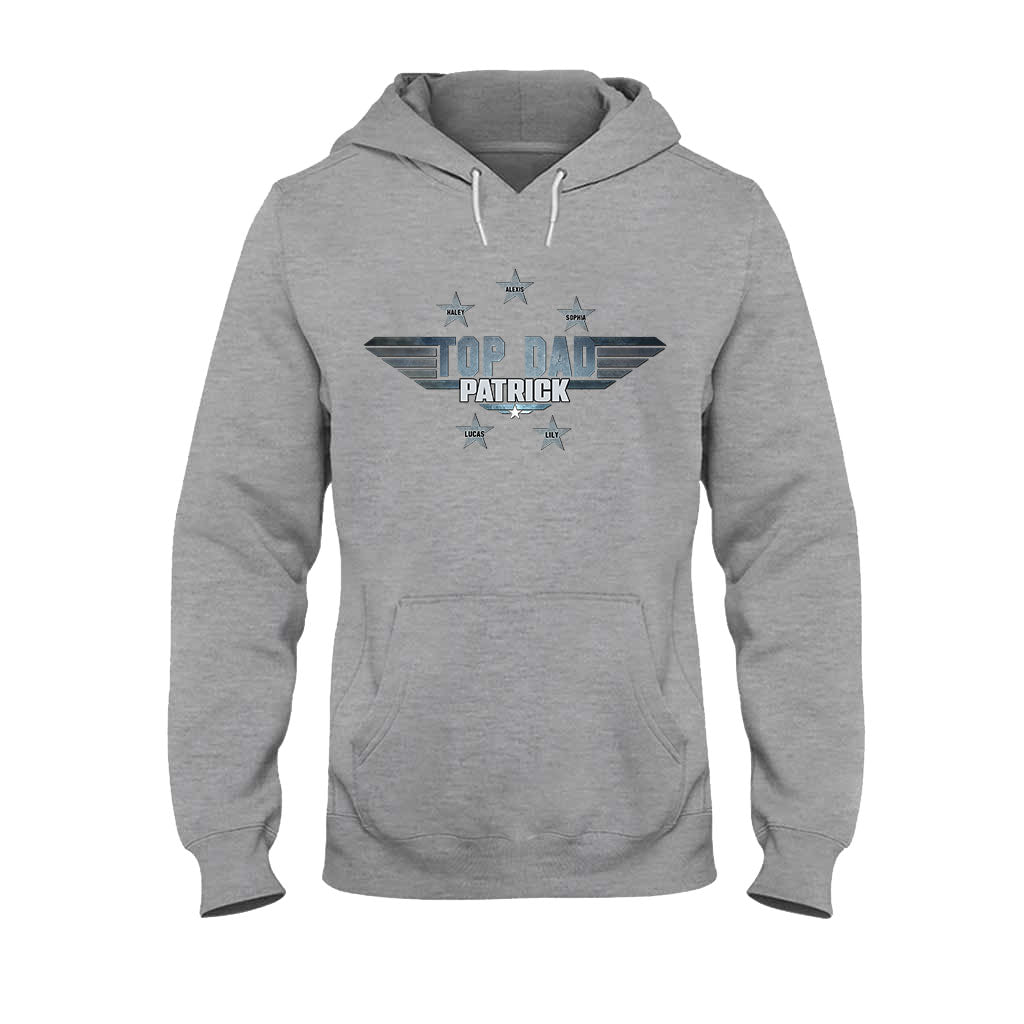 Personalized Top Dad T-shirt & Hoodie Gift with Custom Name T-shirt & Hoodie GradoCreations