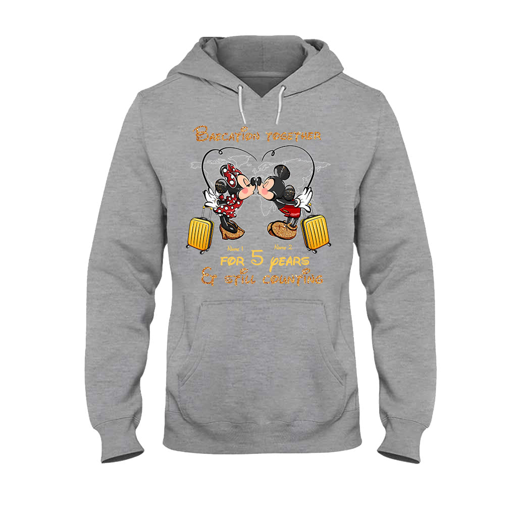 Personalized Couple Travel T-shirt & Hoodie Custom Name Gift T-shirt & Hoodie GradoCreations