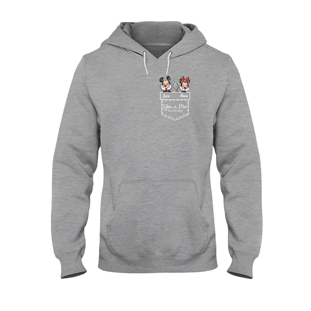 Personalized Mickey & Minnie T-shirt Hoodie Custom Couple Gift T-shirt & Hoodie GradoCreations
