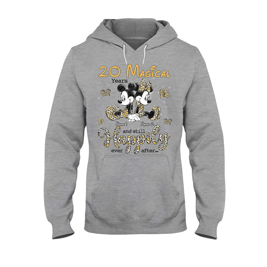 Personalized Couple T-shirt and Hoodie with Custom Names for Anniversary T-shirt & Hoodie GradoCreations