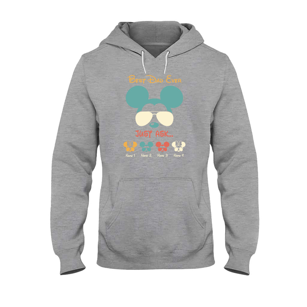 Personalized Father's Day Mouse T-Shirt & Hoodie Gift for Dad T-shirt & Hoodie GradoCreations