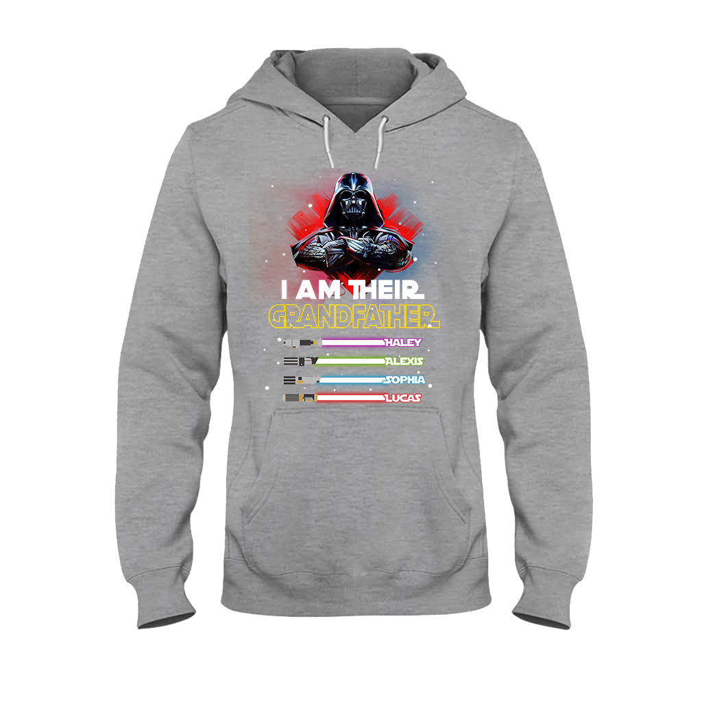 Personalized Grandfather T-shirt & Hoodie with Custom Names T-shirt & Hoodie GradoCreations