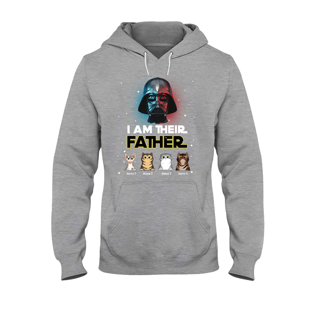 Personalized Cat T-shirt & Hoodie Gift for Dad | I Am Their Father T-shirt & Hoodie GradoCreations