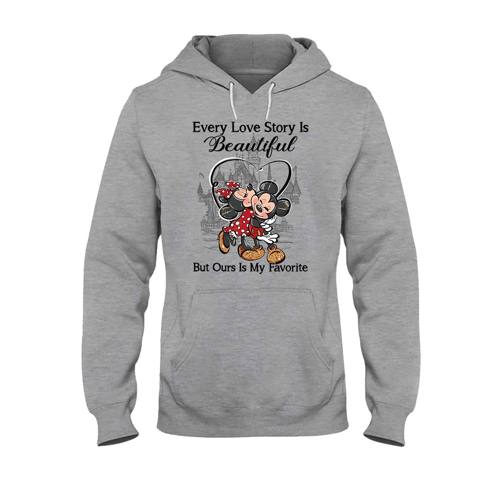 Personalized Love Story Mouse T-Shirt & Hoodie Gift for Couples T-shirt & Hoodie GradoCreations