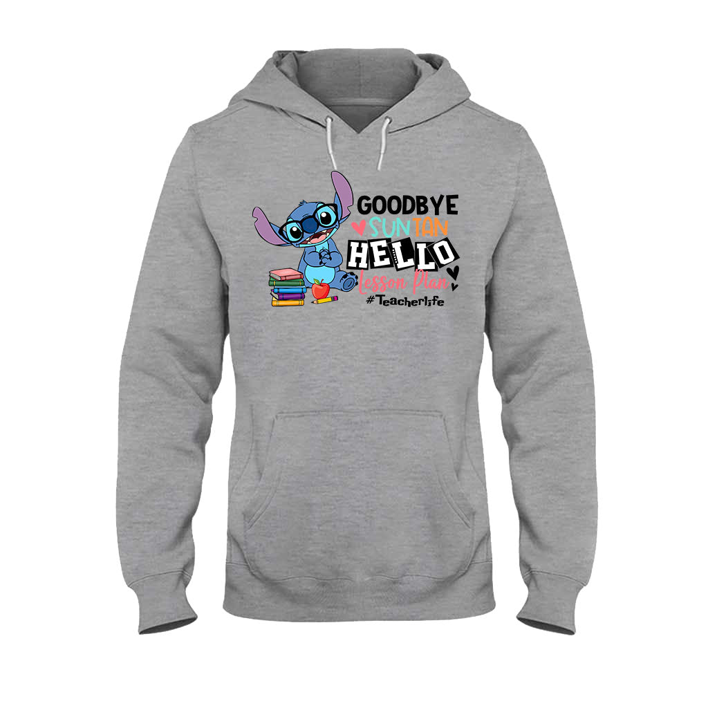 Personalized Teacher T-shirt & Hoodie Goodbye Suntan Lesson Plan Gift T-shirt & Hoodie GradoCreations