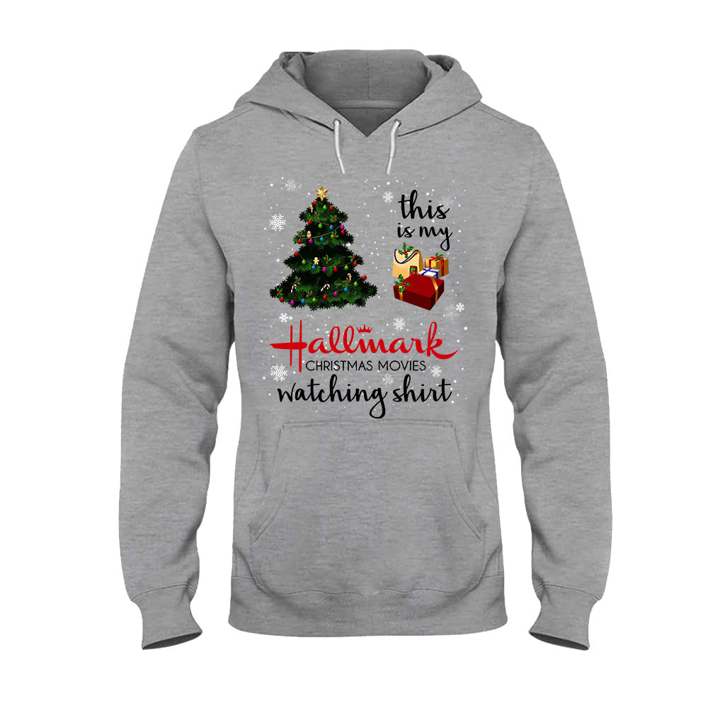 Personalized Hallmark Christmas Movies Watching T-shirt & Hoodie T-shirt & Hoodie GradoCreations