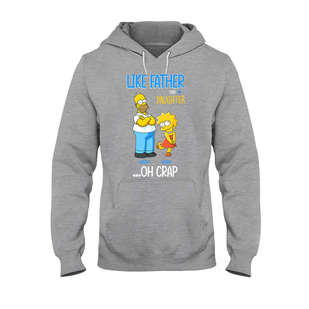 Personalized Father Daughter T-shirt and Hoodie Custom Name Gift T-shirt & Hoodie GradoCreations