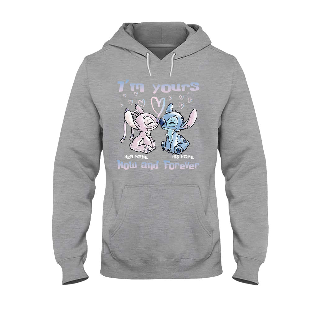 Personalized Ohana Couples T-shirt & Hoodie Gift Set T-shirt & Hoodie GradoCreations