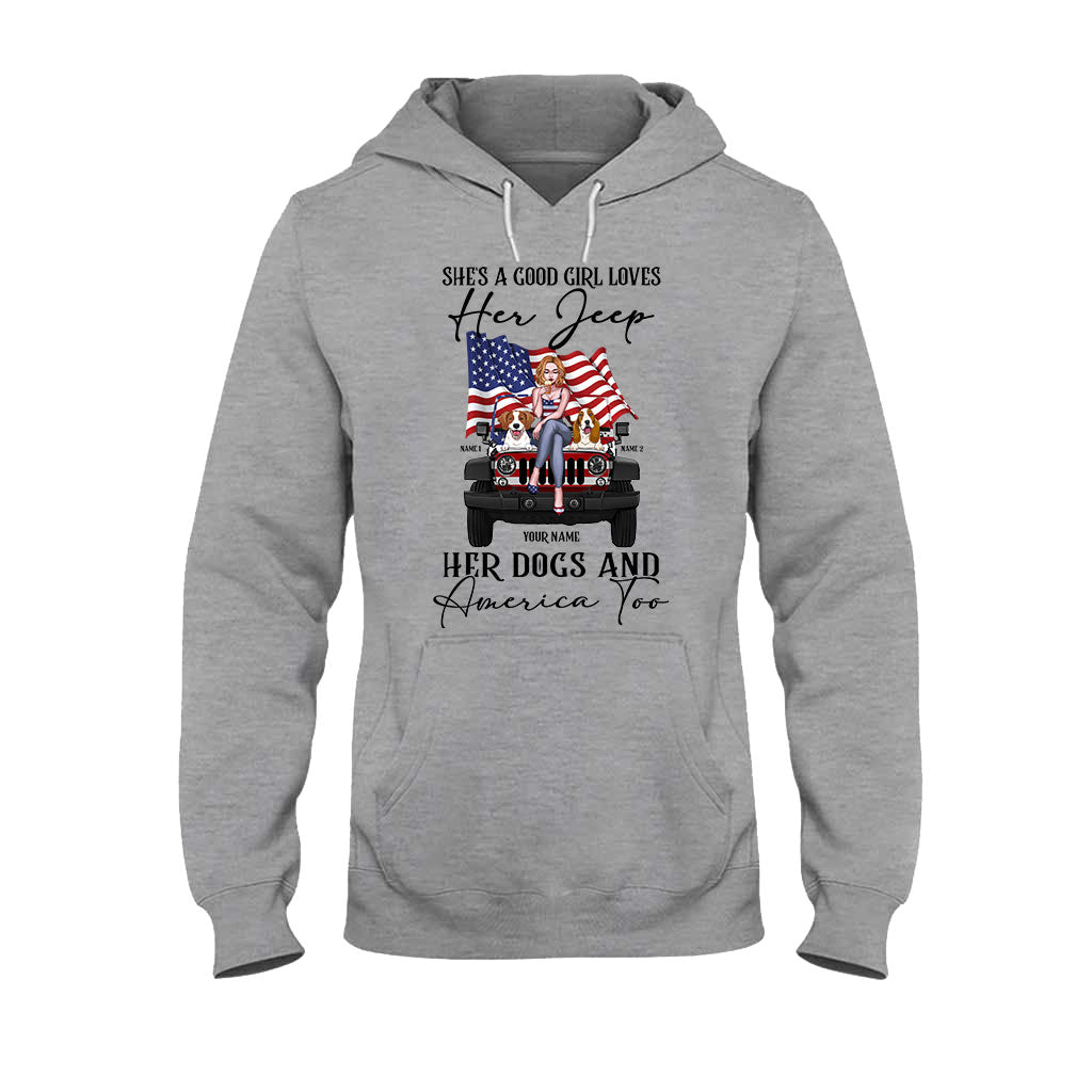 Personalized Independence Day T-Shirt & Hoodie with Names for Jeep Lovers T-shirt & Hoodie GradoCreations