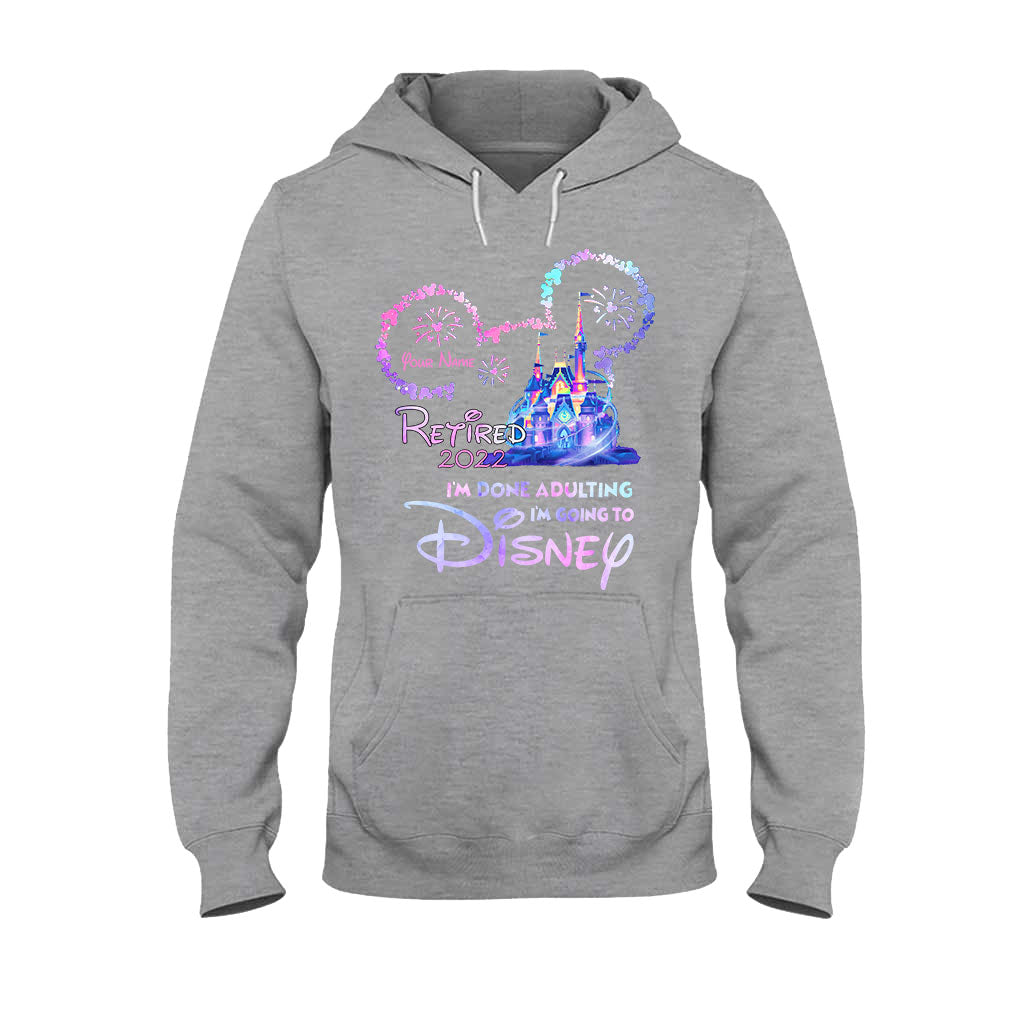 Personalized I'm Done Adulting T-shirt & Hoodie Gift for Disney Lovers T-shirt & Hoodie GradoCreations