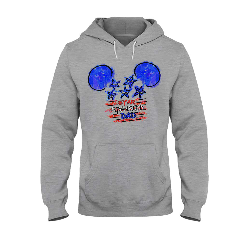 Personalized Star Spangled Dad T-Shirt & Hoodie Gift for Father's Day T-shirt & Hoodie GradoCreations