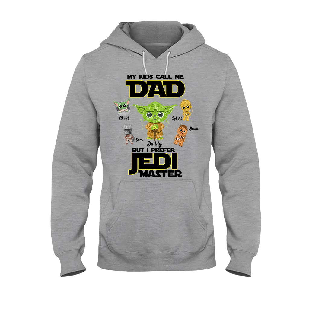 Personalized Jedi Master T-shirt for Dad with Custom Names T-shirt & Hoodie GradoCreations