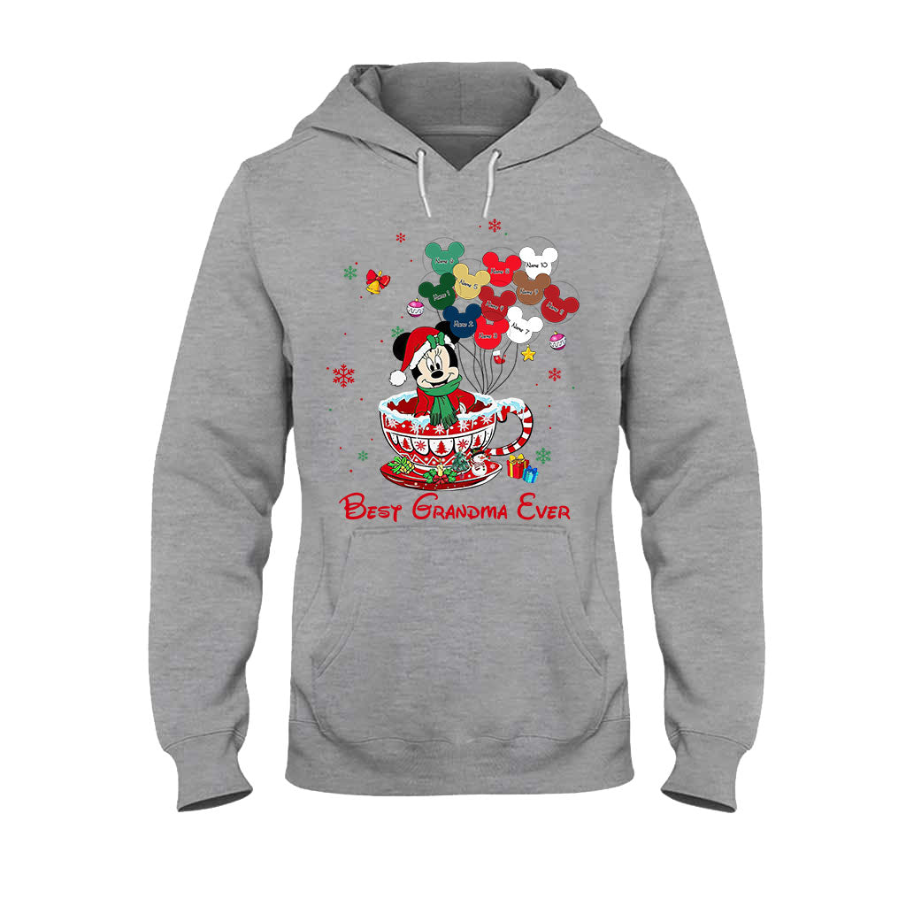 Personalized Christmas T-shirt & Hoodie for Grandma - Best Grandma Ever Gift T-shirt & Hoodie GradoCreations
